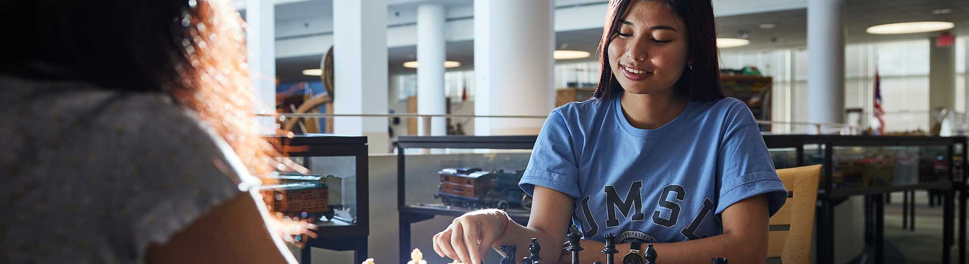 students playing chess