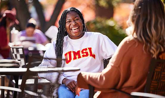 student smiling