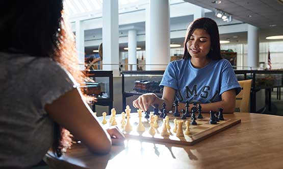 students playing chess